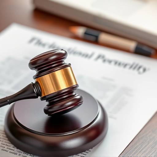 A gavel resting on a stack of legal documents, symbolizing the enforcement of terms and conditions.